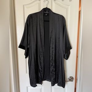 Victoria’s Secret black satin robe
